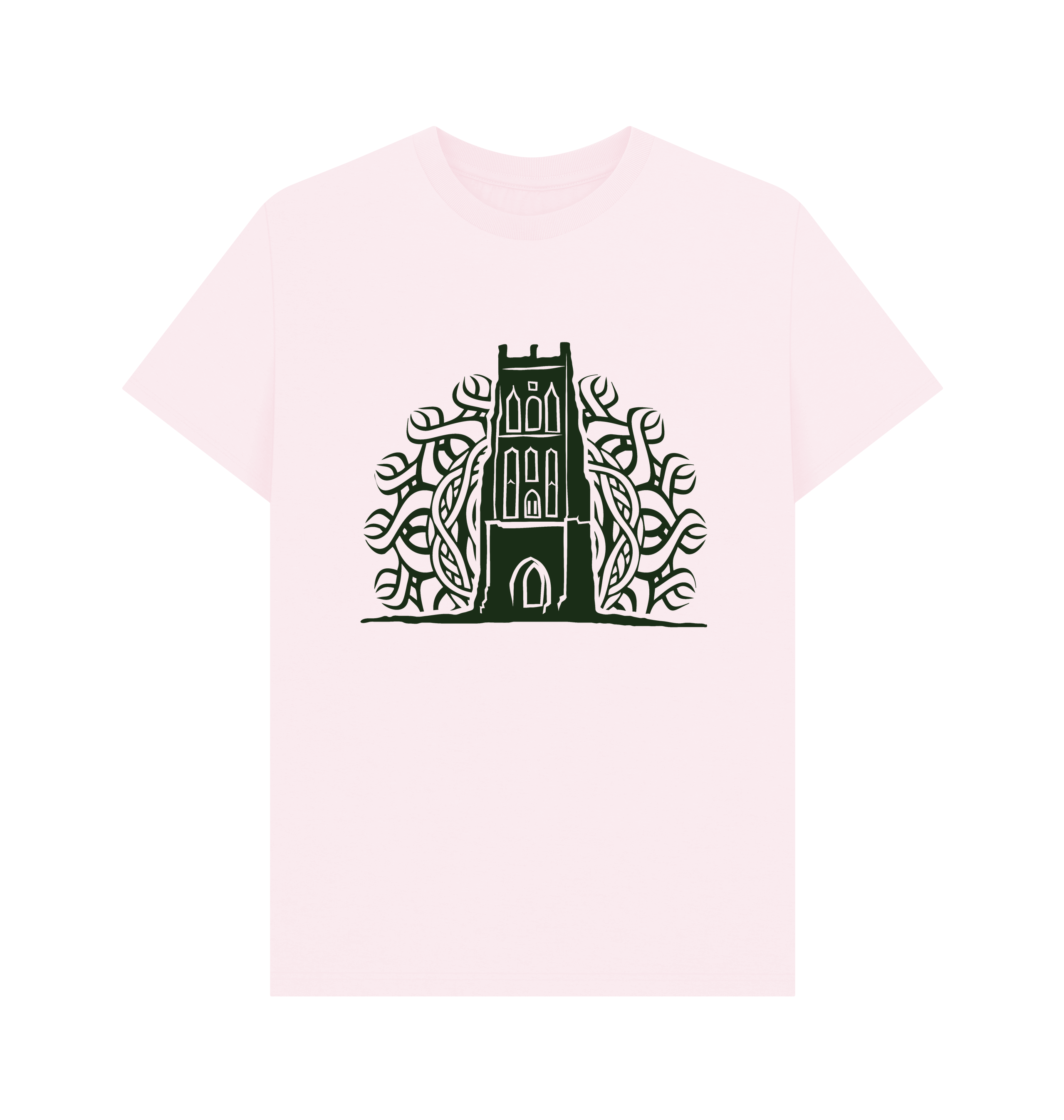 Pink Printed T-shirt Front
