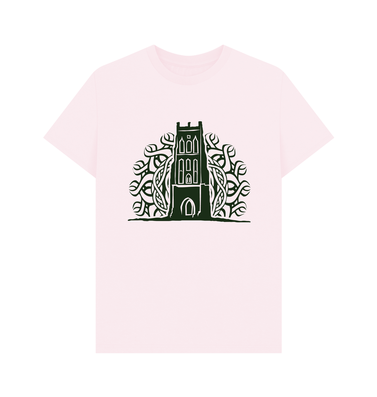 Pink Printed T-shirt Front