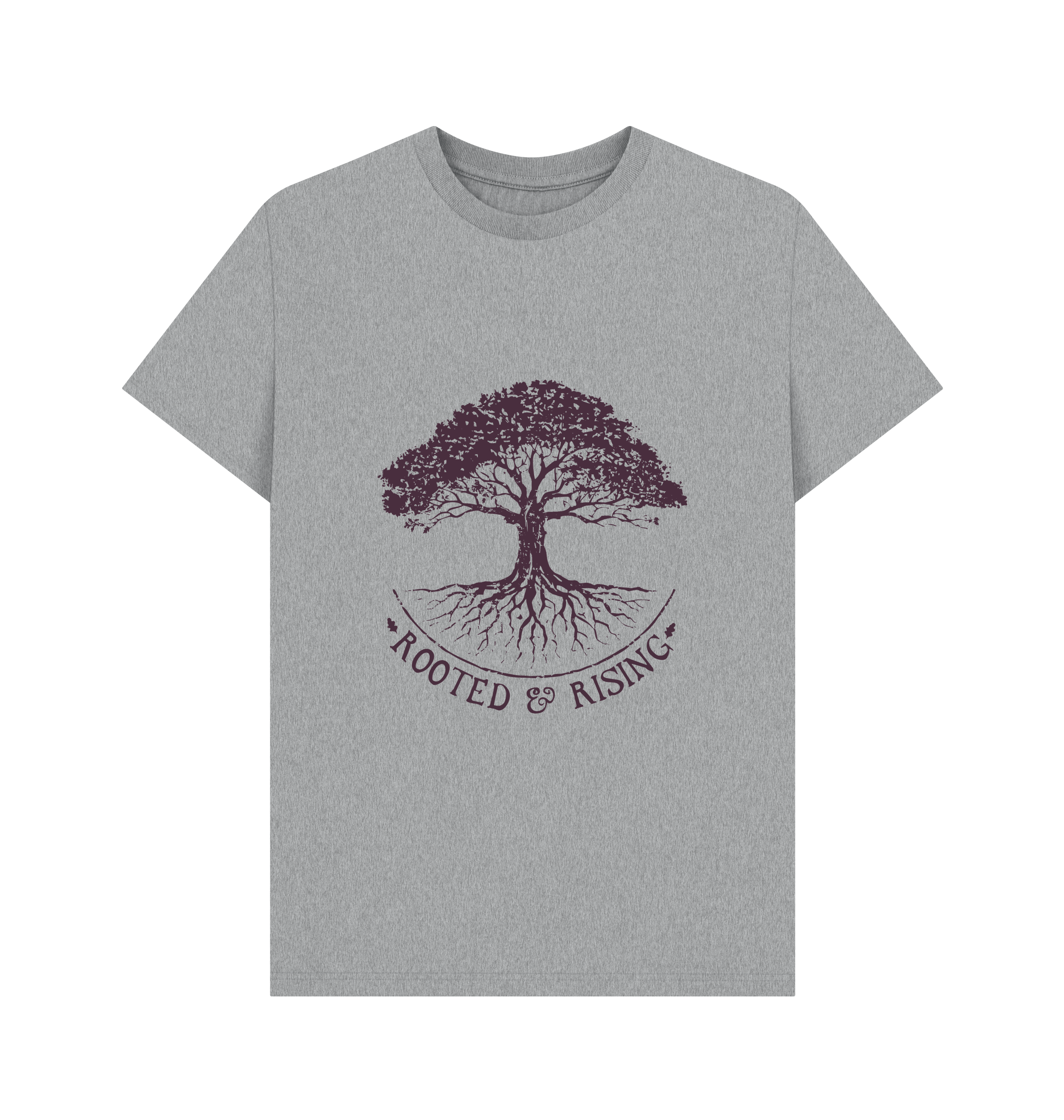 Athletic Grey Printed T-shirt Front