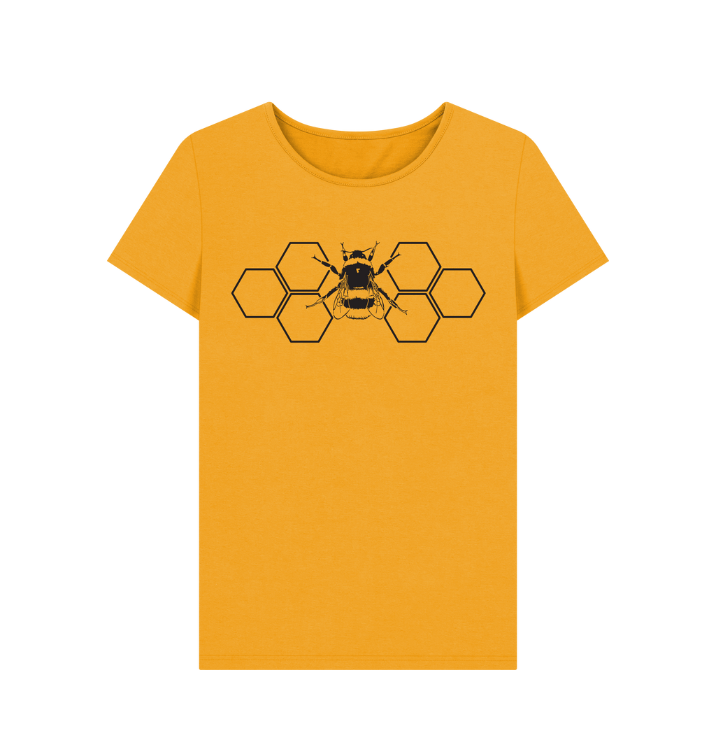Mustard Printed T-shirt Front