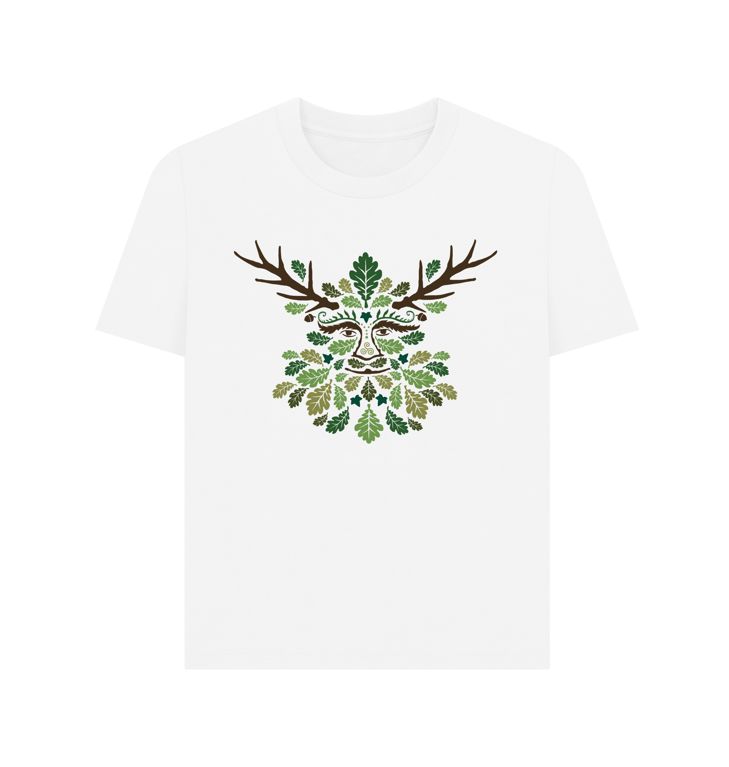 White Printed T-shirt Front
