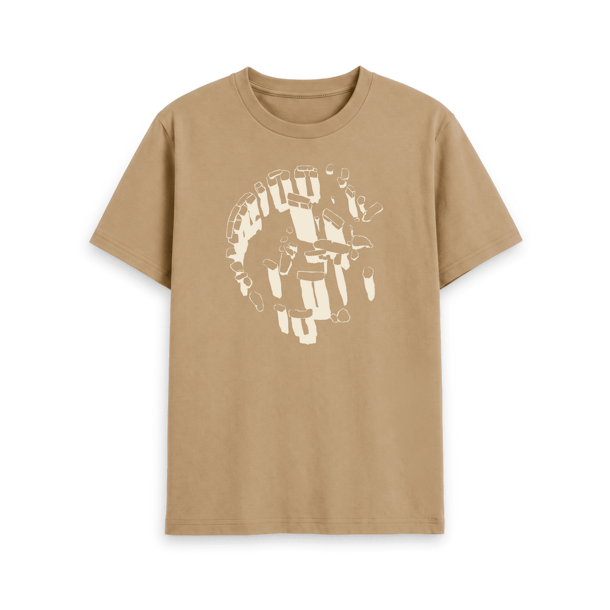 Sand Printed T-shirt Front
