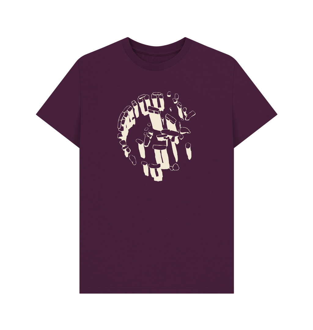 Purple Printed T-shirt Front