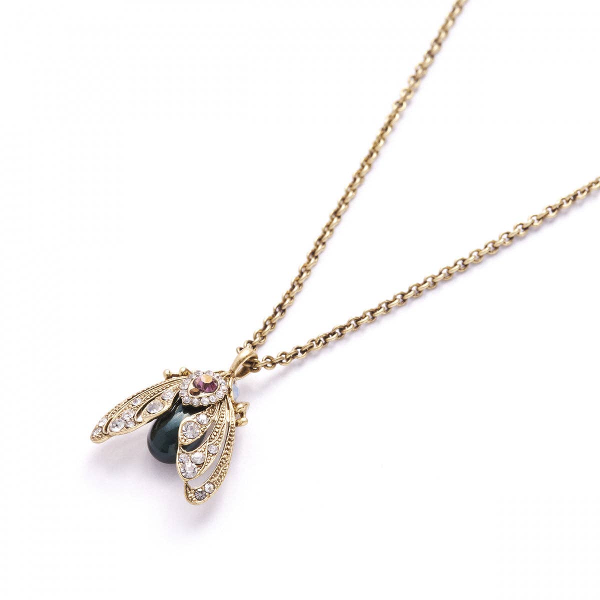Bejewelled Moth Pendant