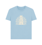 Milky Blue Printed T-shirt Front