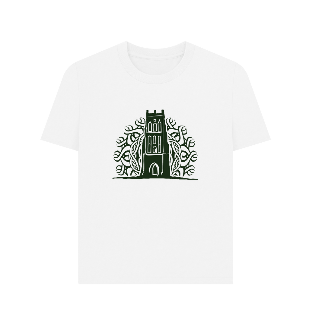 White Printed T-shirt Front