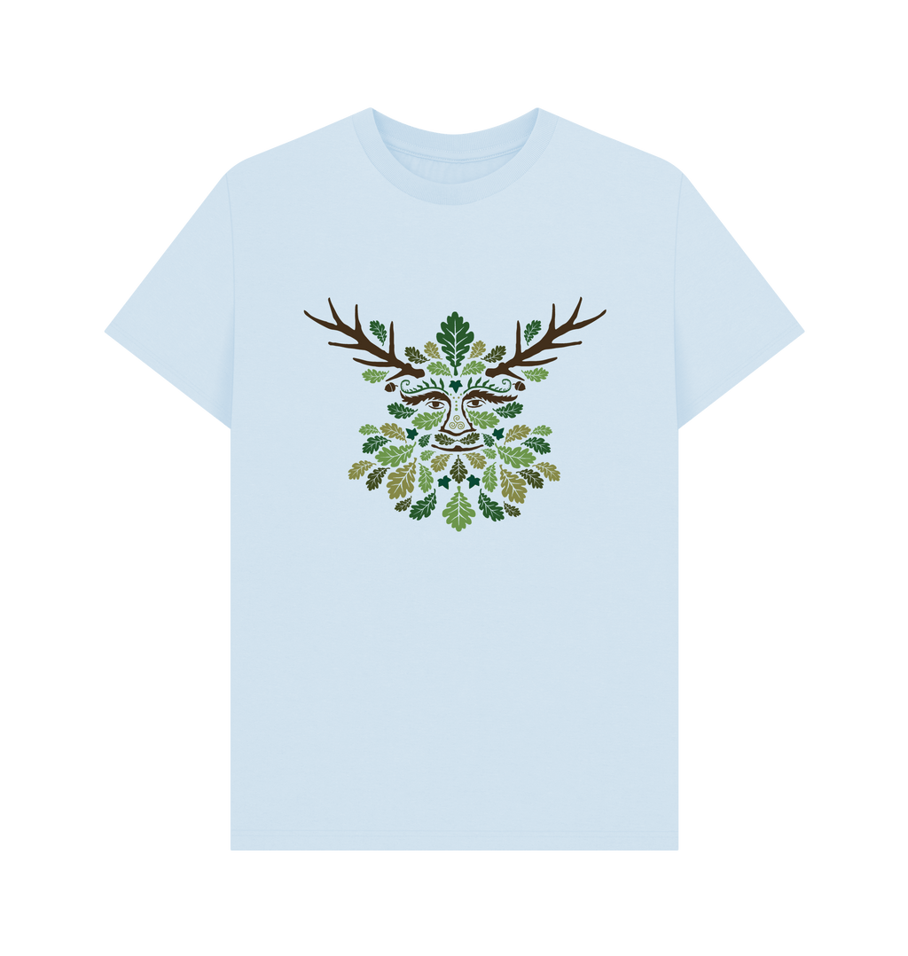 Sky Blue Printed T-shirt Front