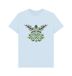 Sky Blue Printed T-shirt Front