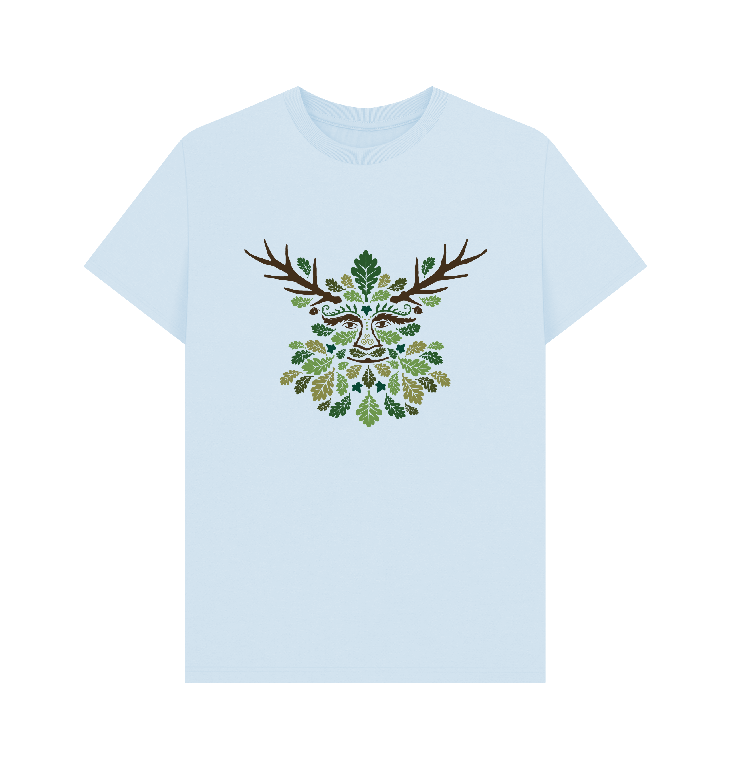 Sky Blue Printed T-shirt Front