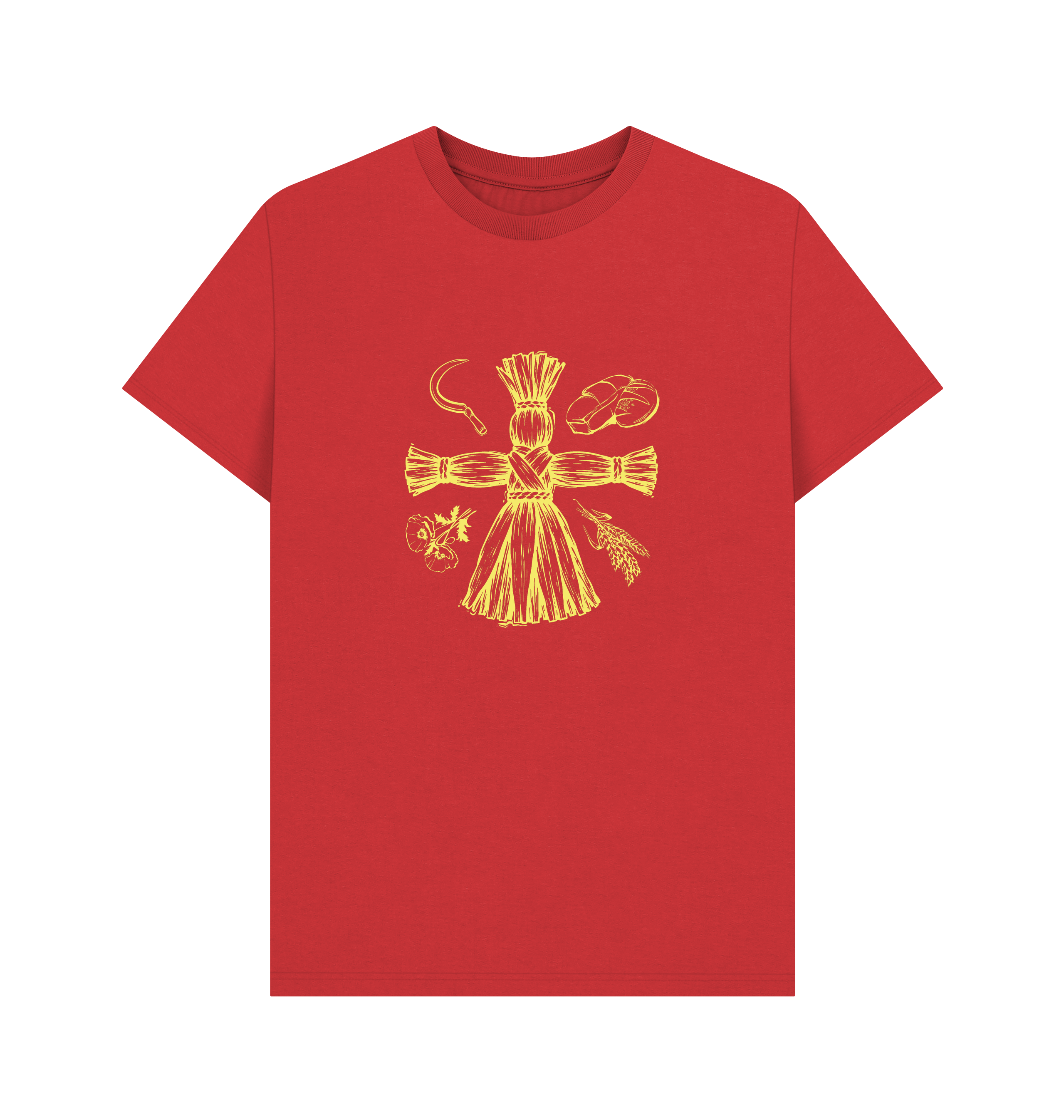 Red Printed T-shirt Front