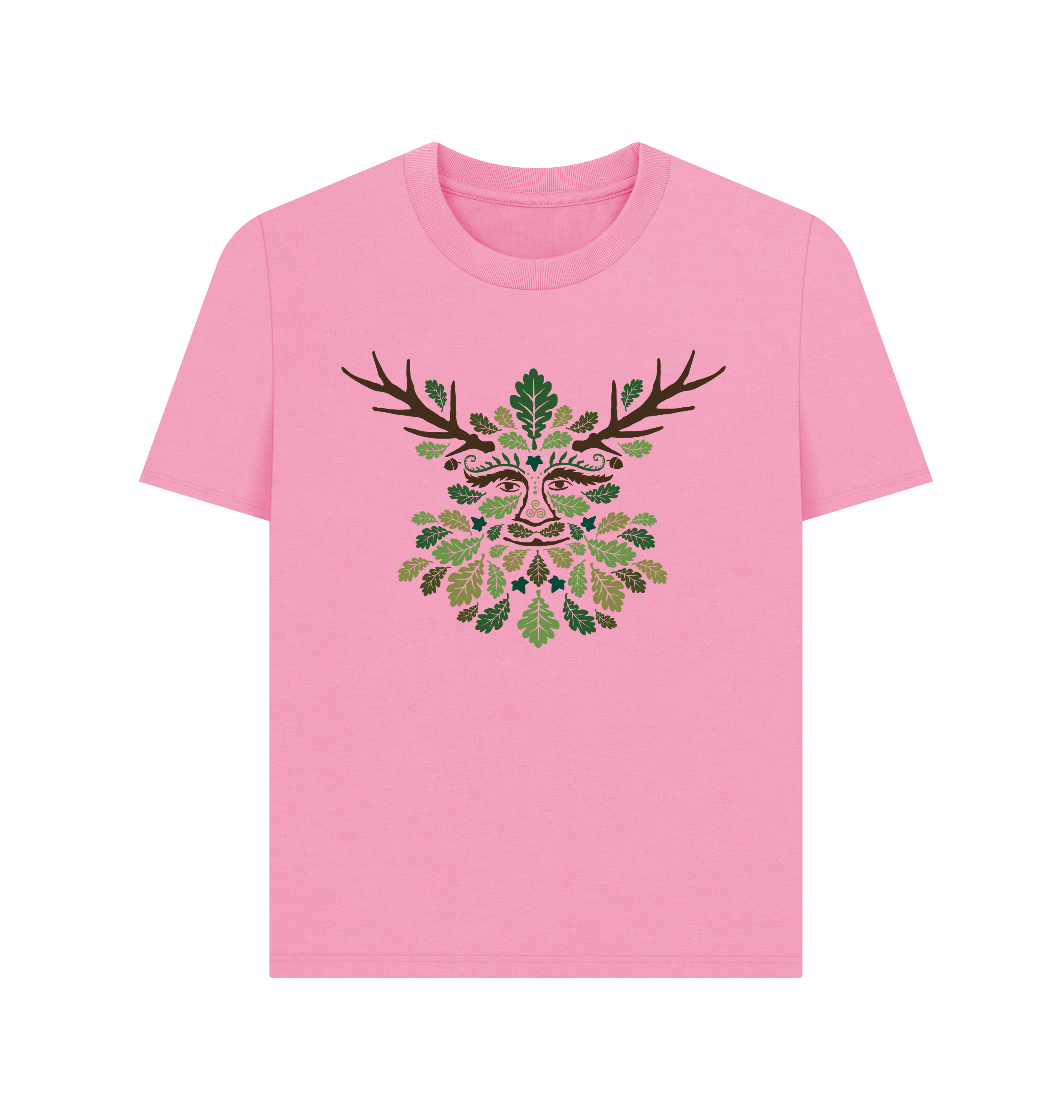 Rose Pink Printed T-shirt Front