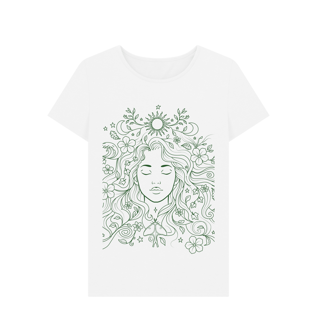 White Printed T-shirt Front