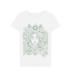 White Printed T-shirt Front