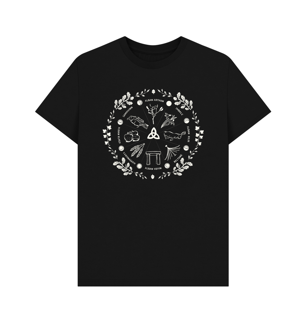 Black Printed T-shirt Front