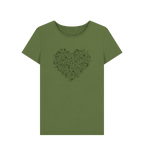 Khaki Printed T-shirt Front