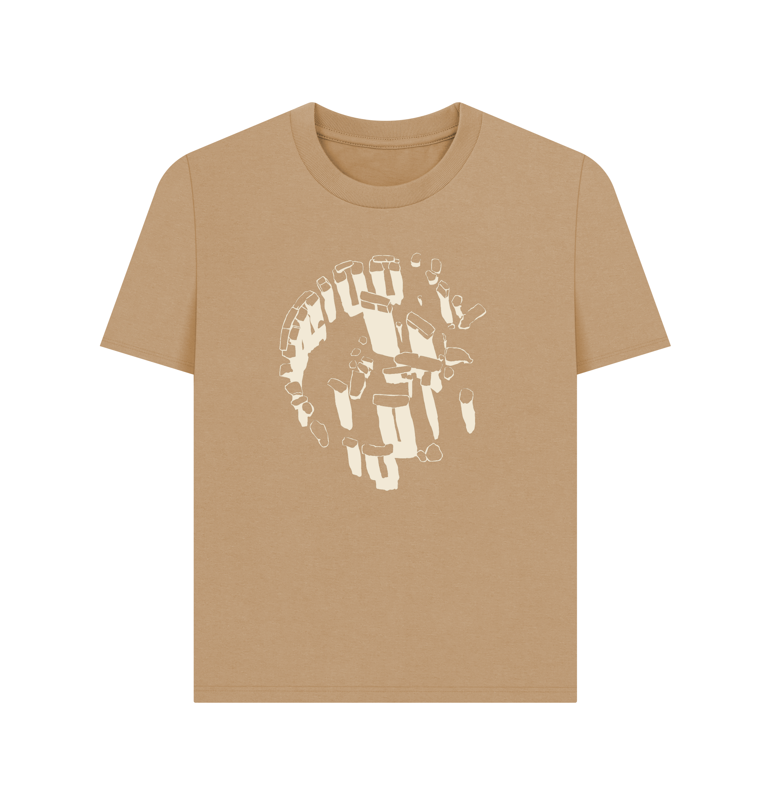Sand Printed T-shirt Front