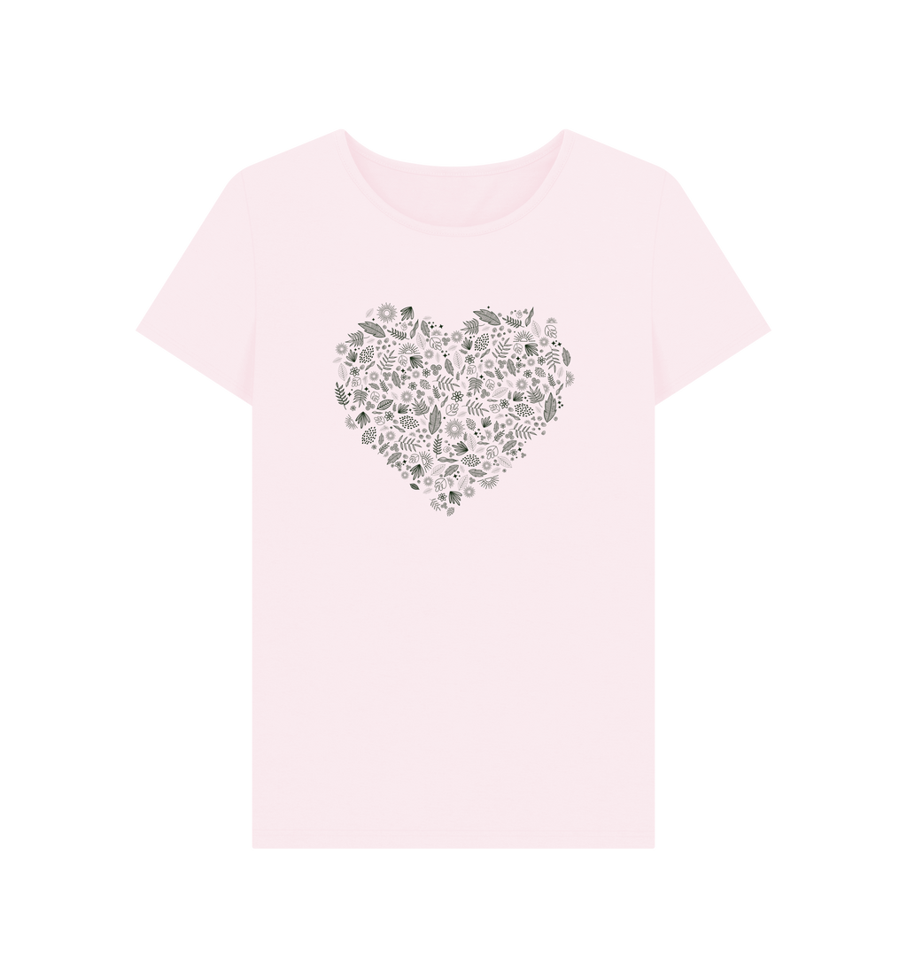 Pink Printed T-shirt Front