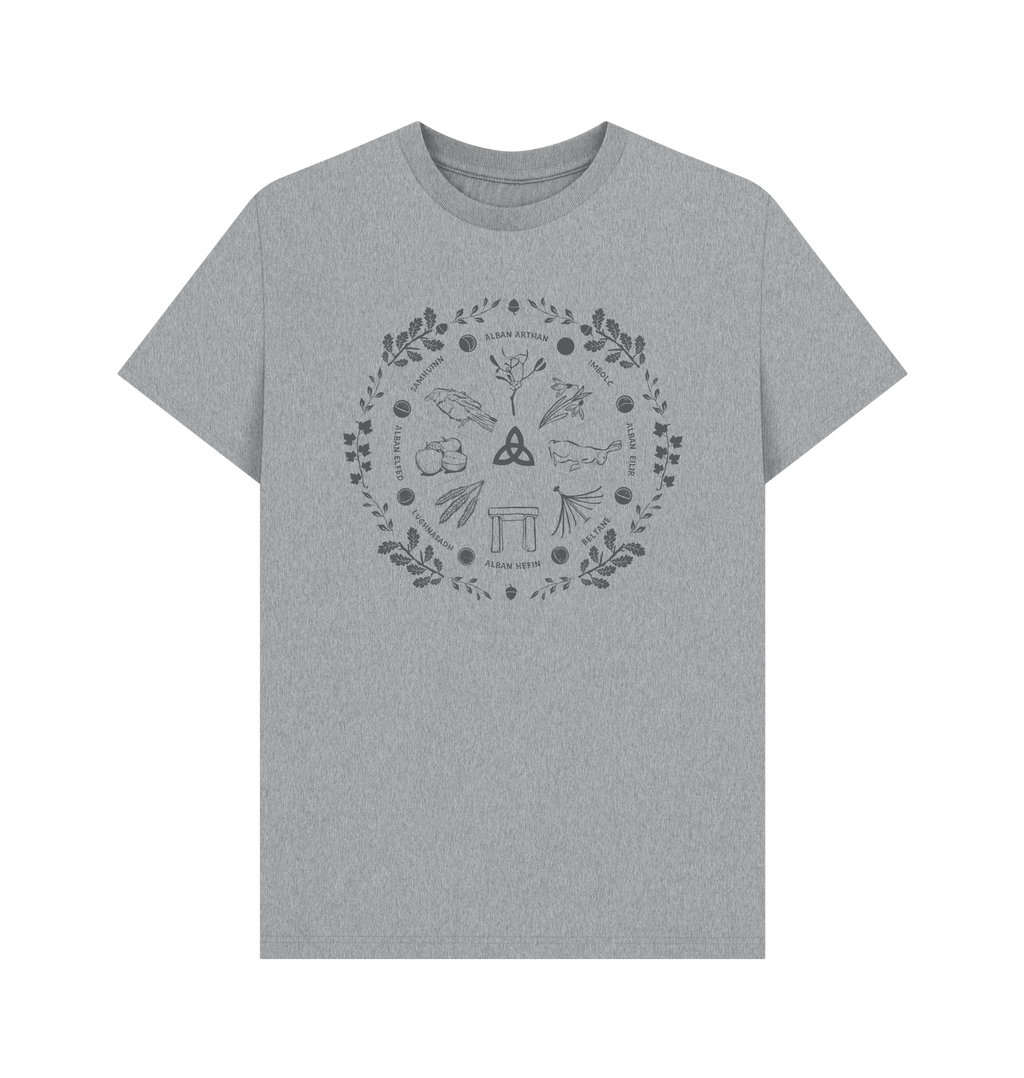 Athletic Grey Printed T-shirt Front