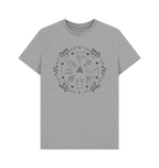 Athletic Grey Printed T-shirt Front