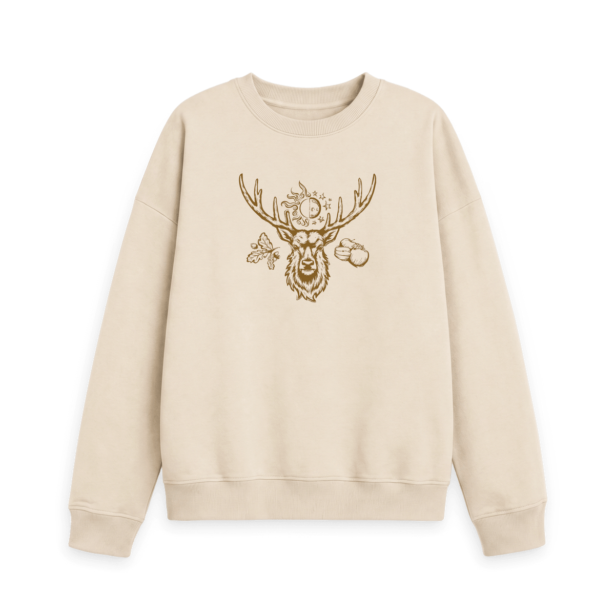 Oat Printed Sweater Front