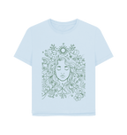Sky Blue Printed T-shirt Front