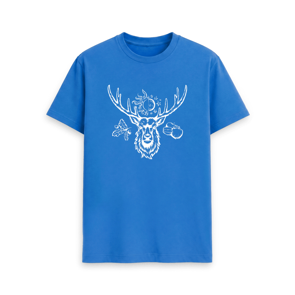 Bright Blue Printed T-shirt Front