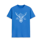 Bright Blue Printed T-shirt Front