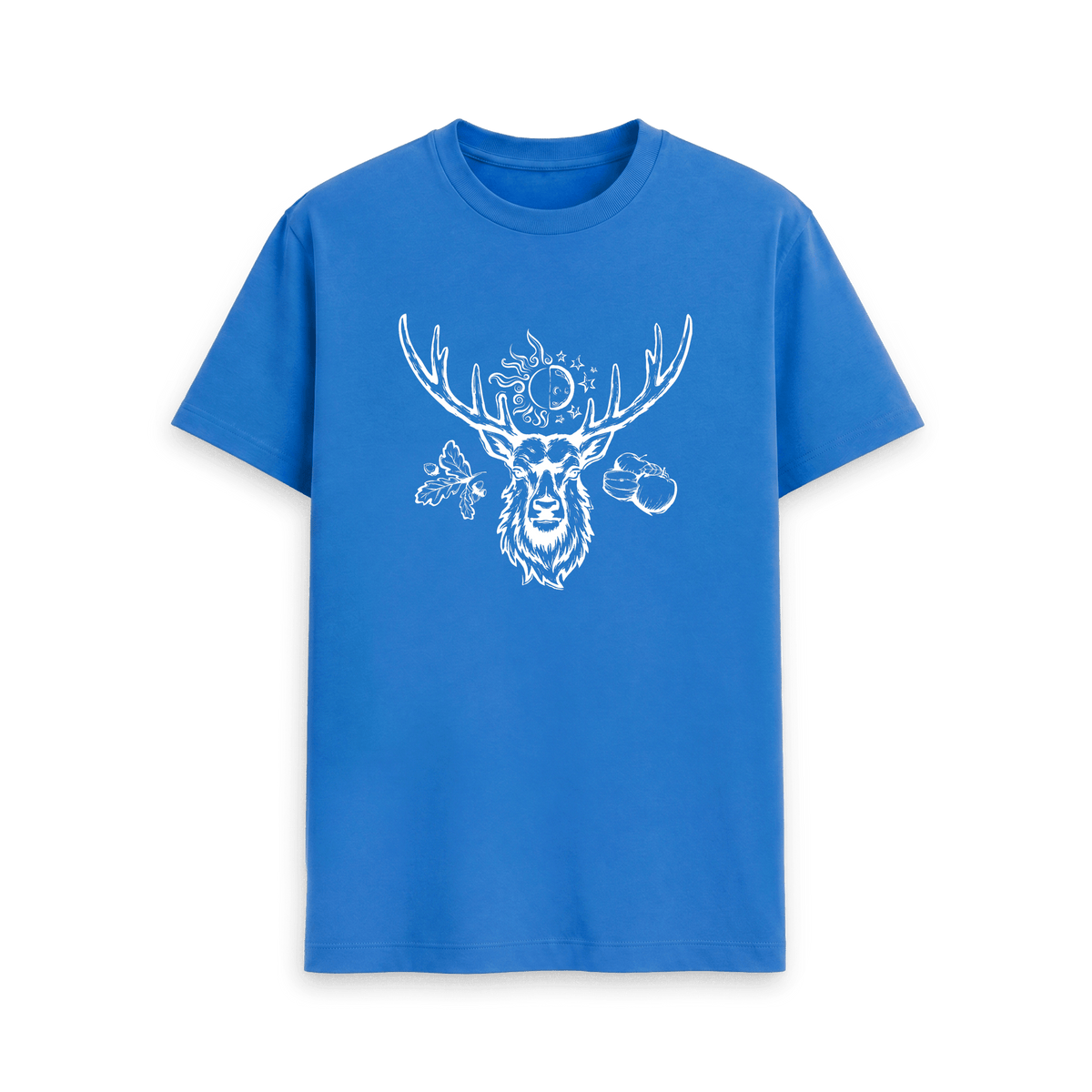 Bright Blue Printed T-shirt Front