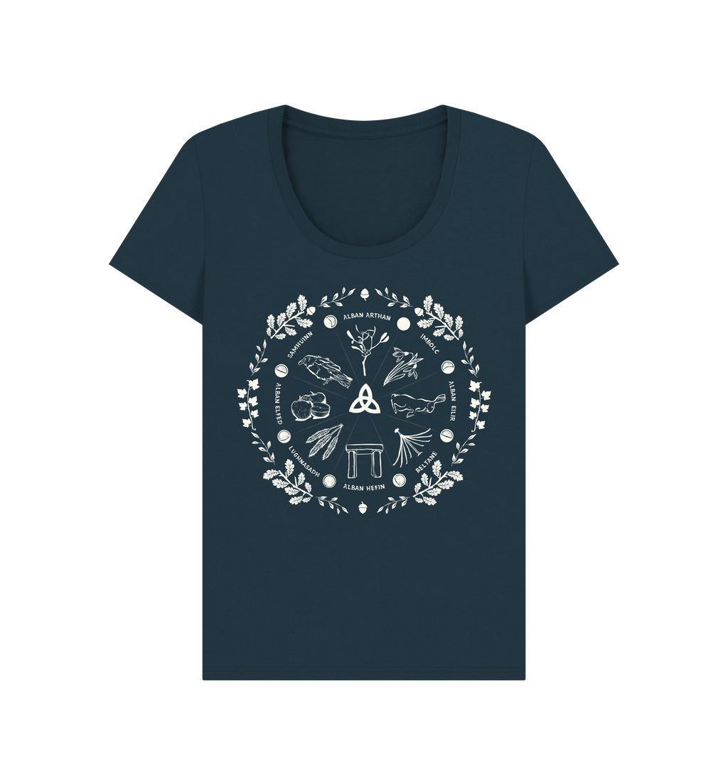 Denim Blue Printed T-shirt Front