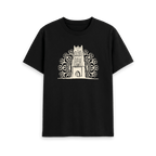 Black Printed T-shirt Front