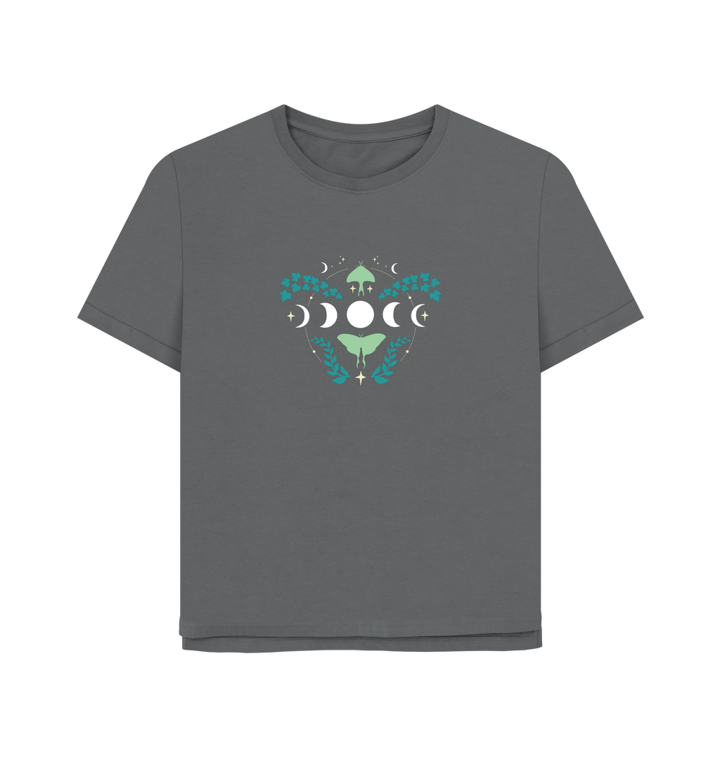 Slate Grey Printed T-shirt Front