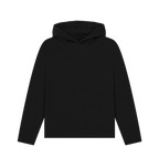 Black Printed Hoody Front