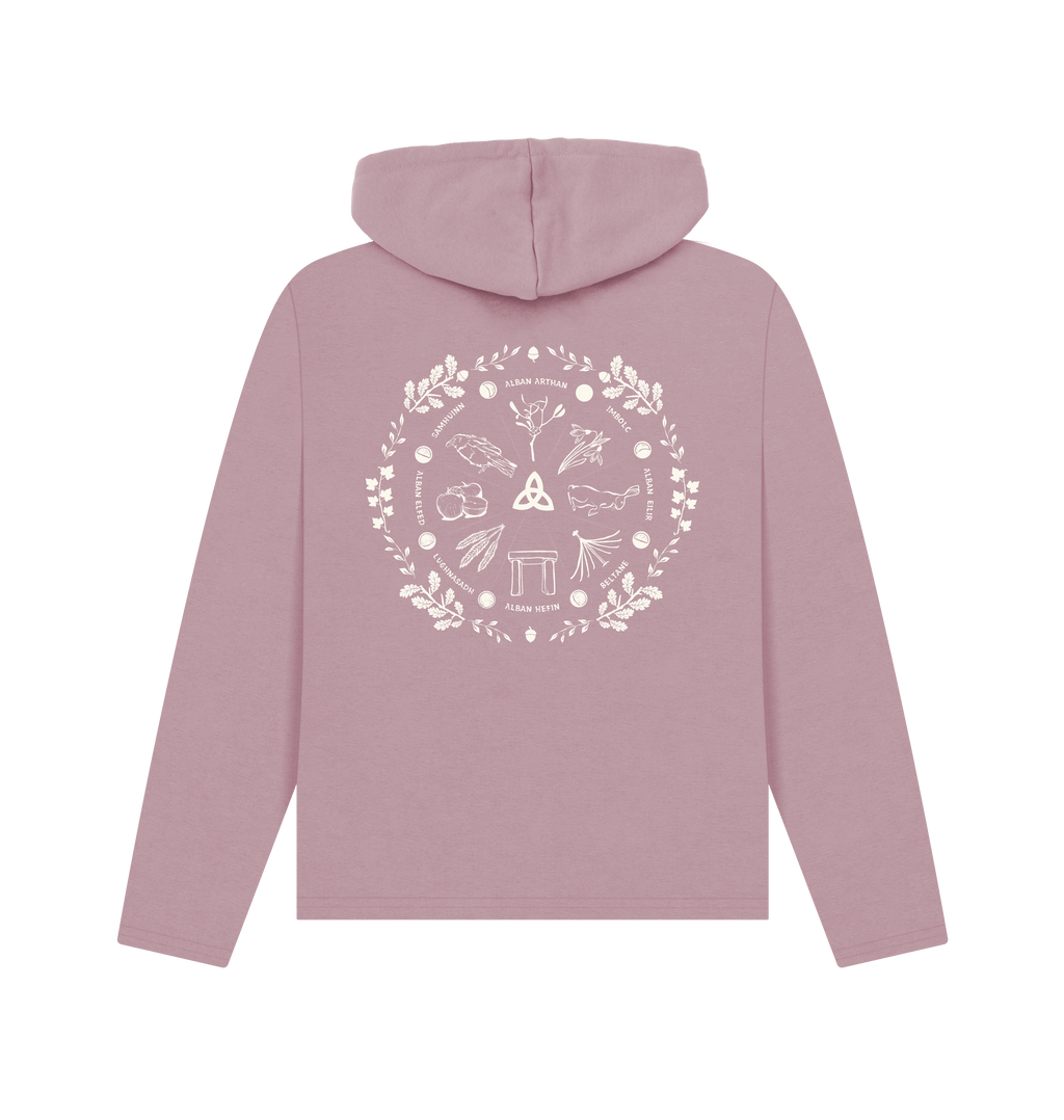 Mauve Printed Hoody Back