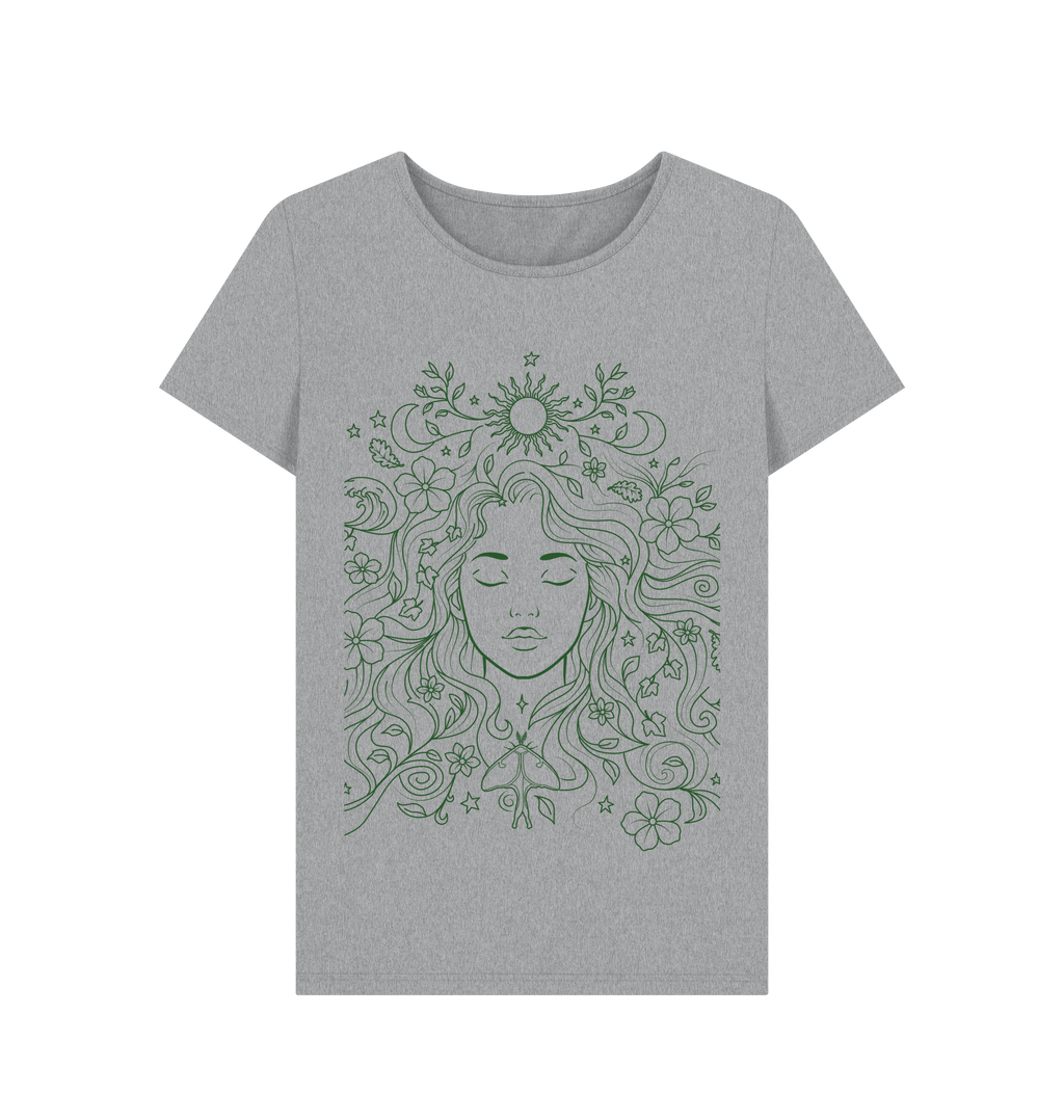 Athletic Grey Printed T-shirt Front