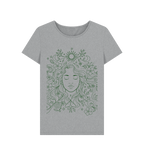 Athletic Grey Printed T-shirt Front