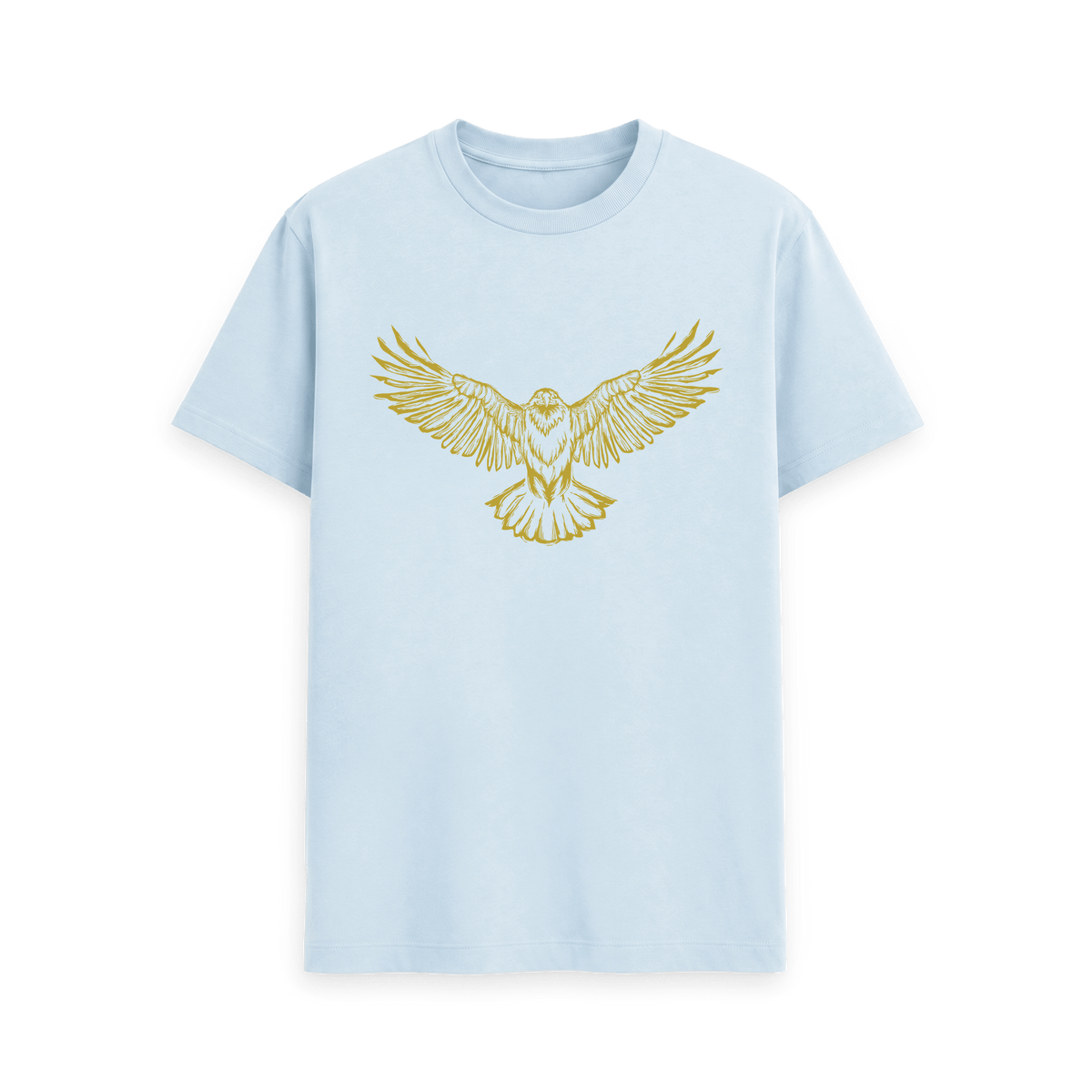 Sky Blue Printed T-shirt Front