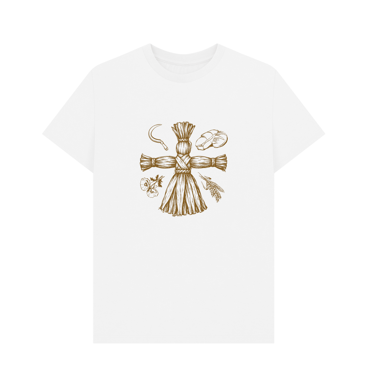 White Printed T-shirt Front