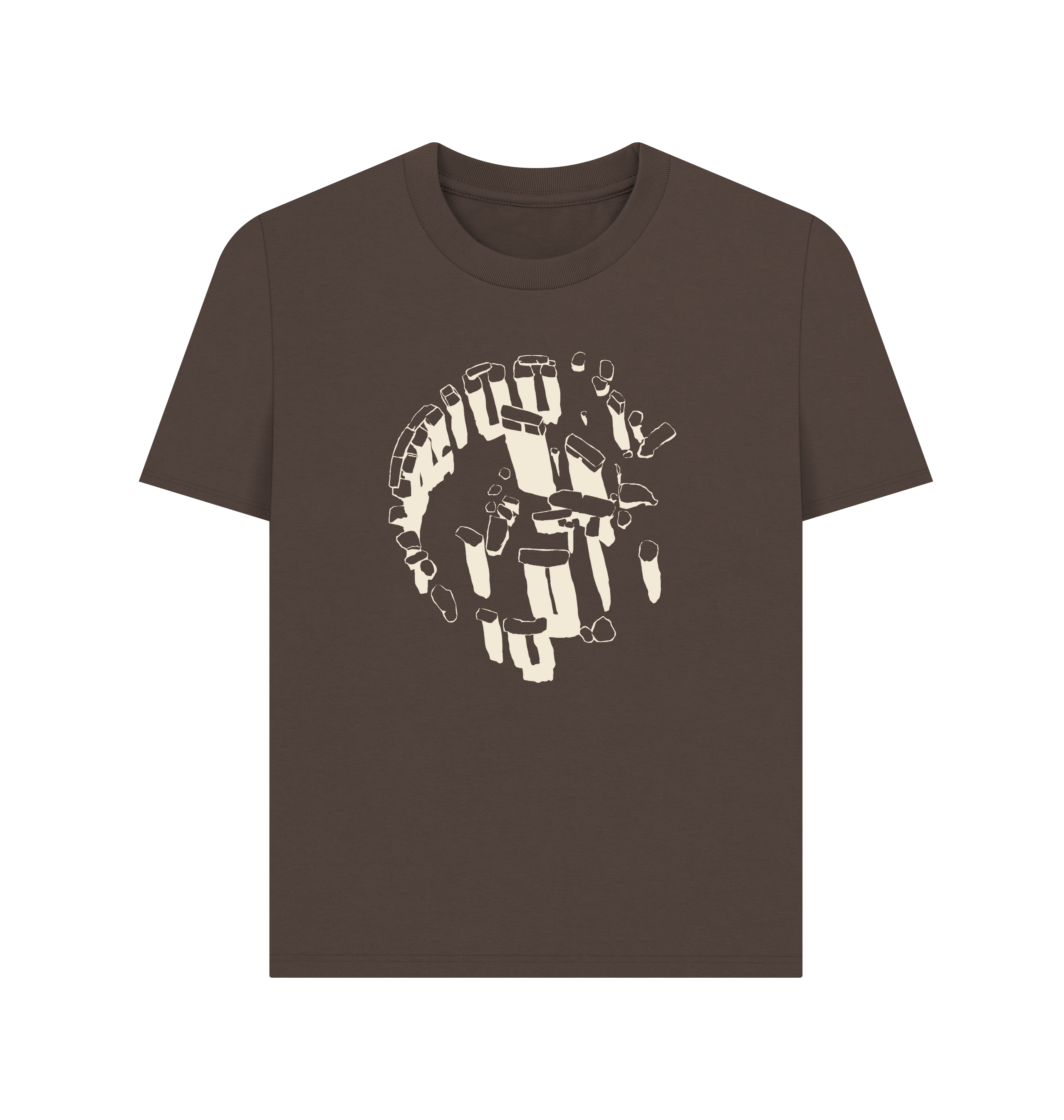 Chocolate Printed T-shirt Front