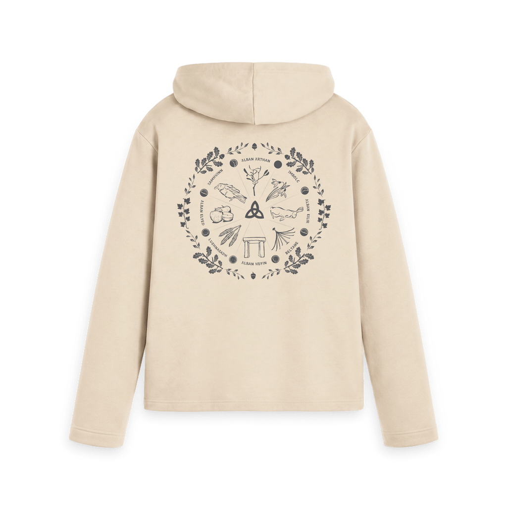 Oat Printed Hoody Back