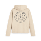 Oat Printed Hoody Back