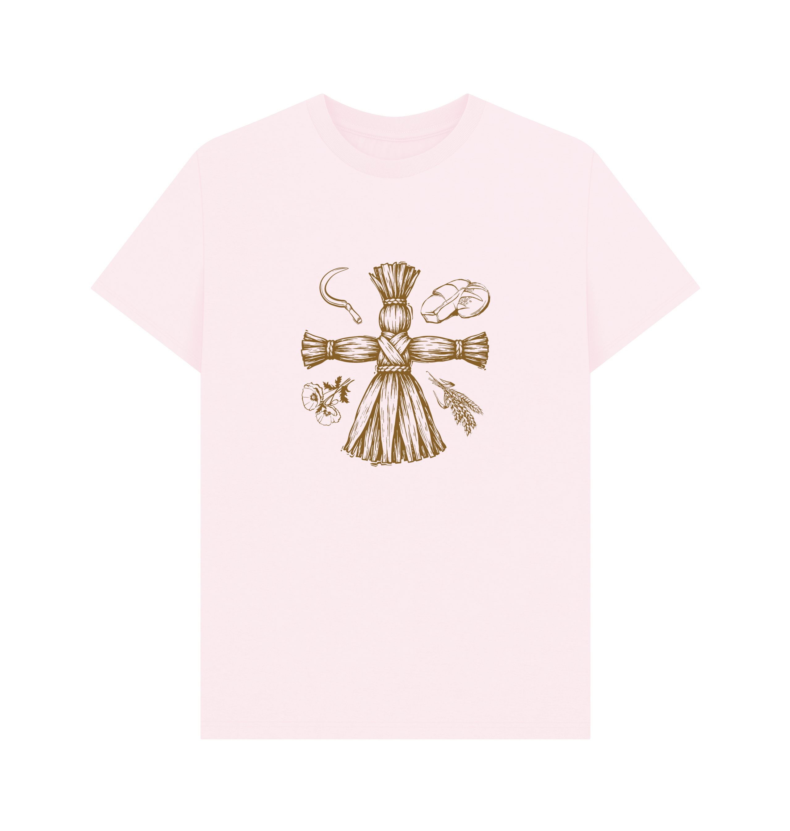 Pink Printed T-shirt Front