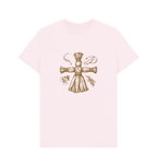 Pink Printed T-shirt Front