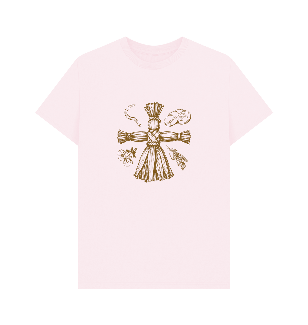 Pink Printed T-shirt Front