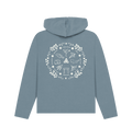 Stone Blue Printed Hoody Back