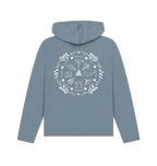 Stone Blue Printed Hoody Back