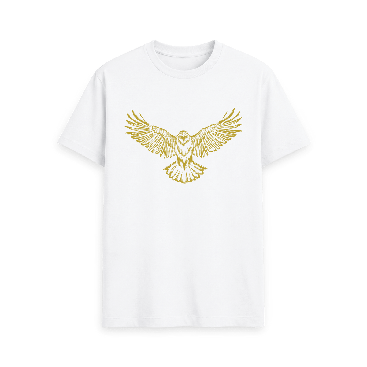 White Printed T-shirt Front