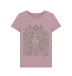 Mauve Printed T-shirt Front