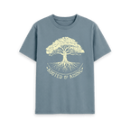 Stone Blue Printed T-shirt Front
