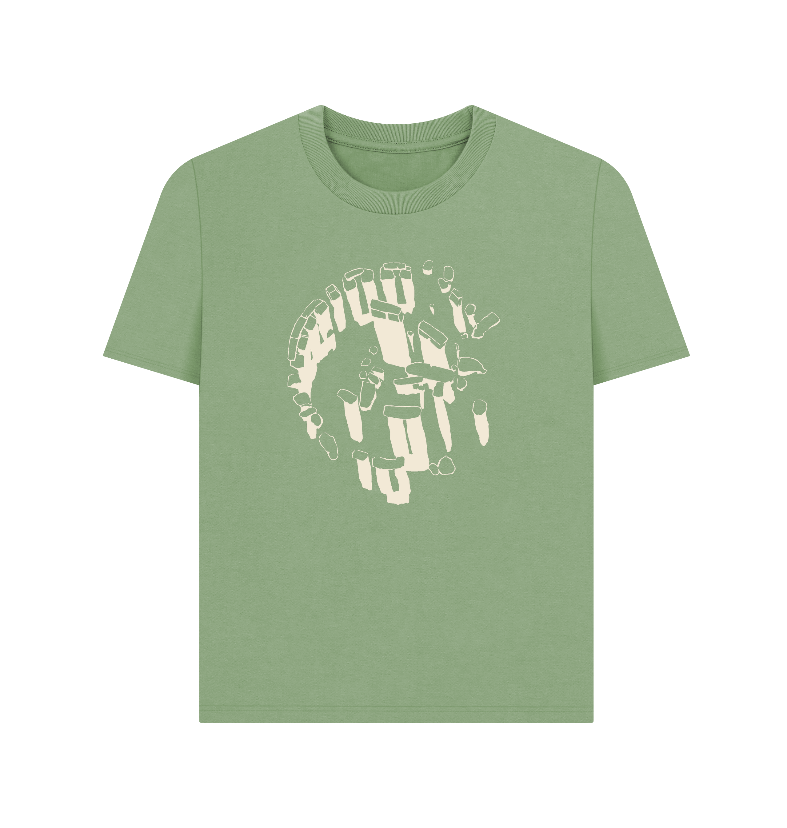 Sage Printed T-shirt Front