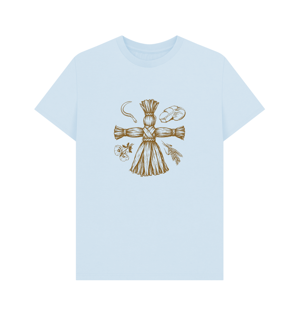 Sky Blue Printed T-shirt Front